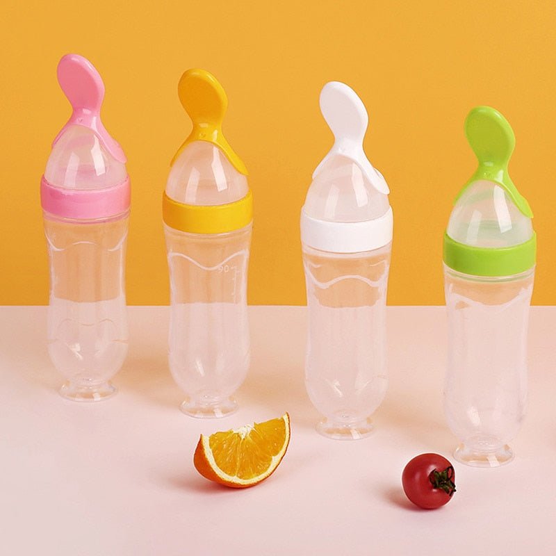 Biberon avec cuillère pour nouveau-né | EasyBottle™ - bebe-petitcoeur